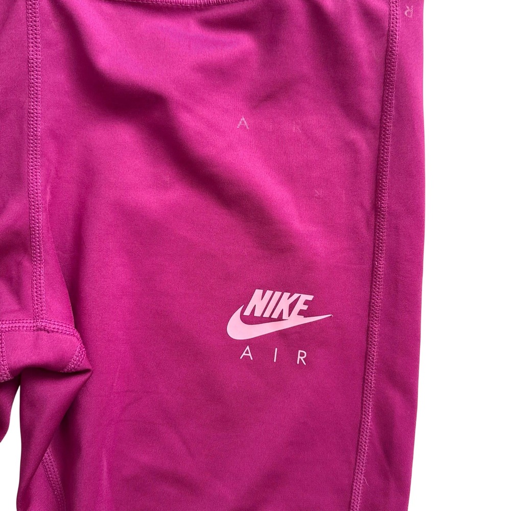 Nike Air Dri Fit Magenta Pink Leggings Cropped Athletic Workout Womens Size M - Picture 3 of 11